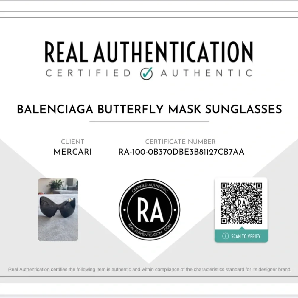 Balenciaga Mask Butterfly Sunglasses - Picture 13 of 14